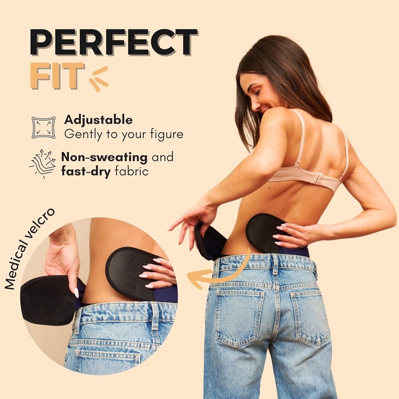 SIIL Ostomy Belt for Women Blue for Sports & Swimming - Ostomy Bag Covers Compatible W/Any Ostomy Supplies - Made In Europe - Image 4